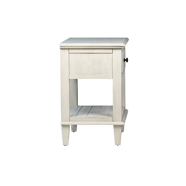 ABBY WHITE WASHED ACACIA NIGHTSTAND