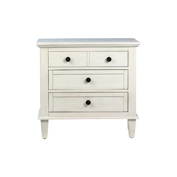 ABBY WHITE WASHED ACACIA BEDSIDE CHEST