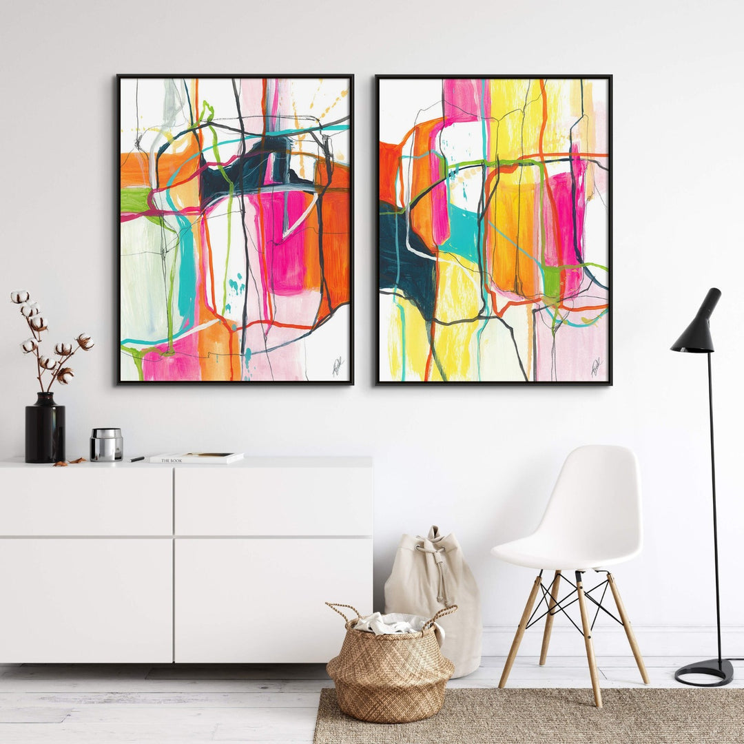 "ABSTRACT 321" CANVAS ART