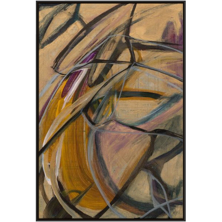 "ABSTRACT ON ANTIQUE NO.6" CANVAS ART