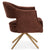 Auburn Brass Swivel Chair