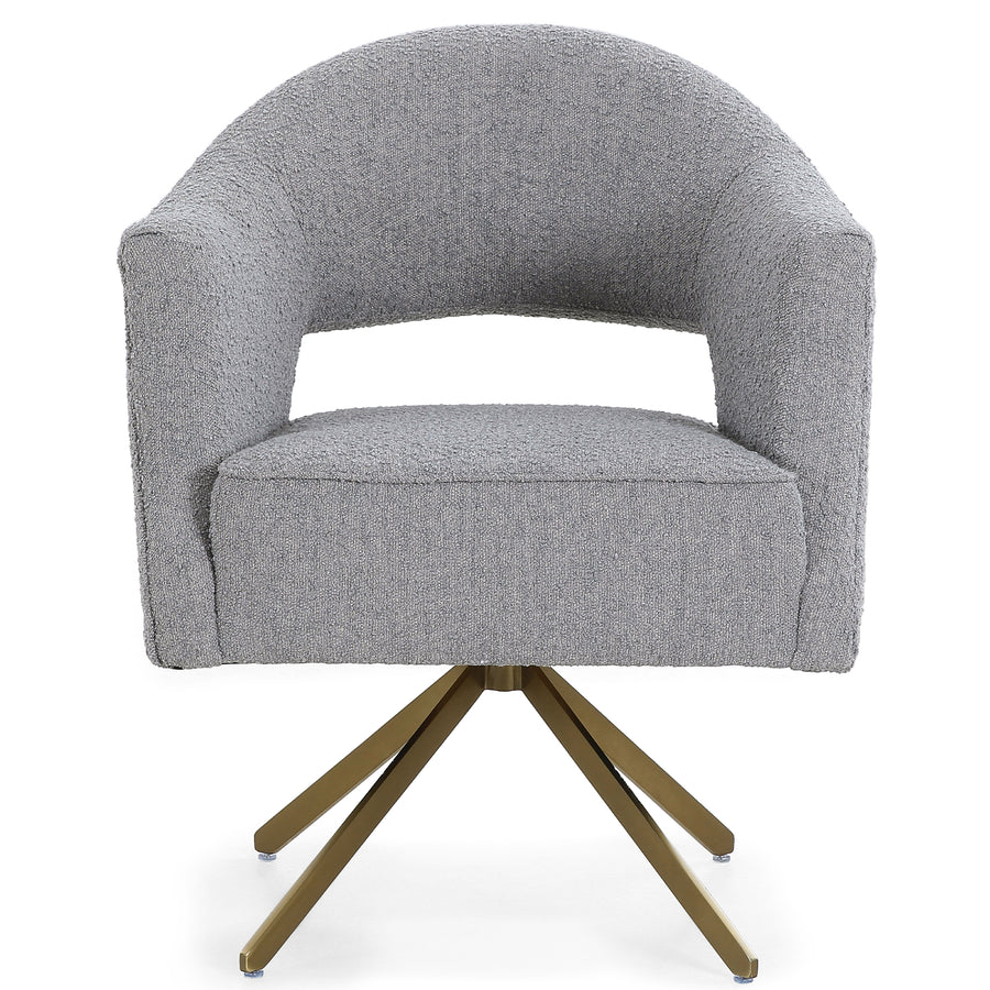 Grey Brass Swivel chair