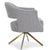 Gold Grey Swivel Chair