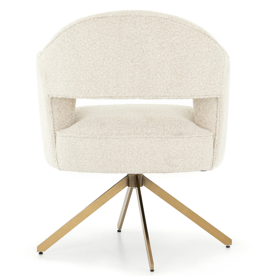 ADARA KNOLL NATURAL BOUCLE SWIVEL CHAIR