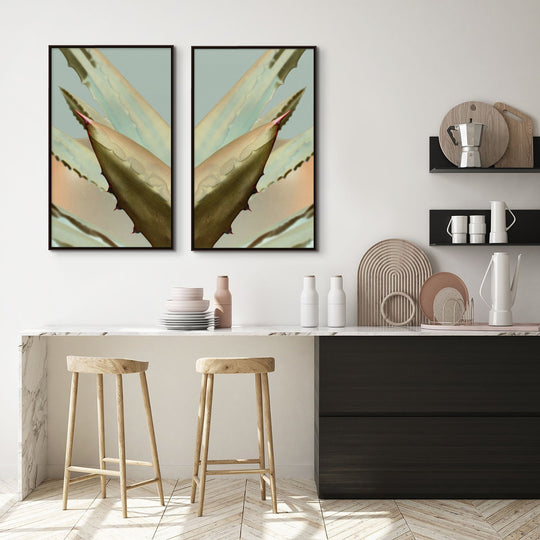 "AGAVE DIPTYCH" CANVAS ART