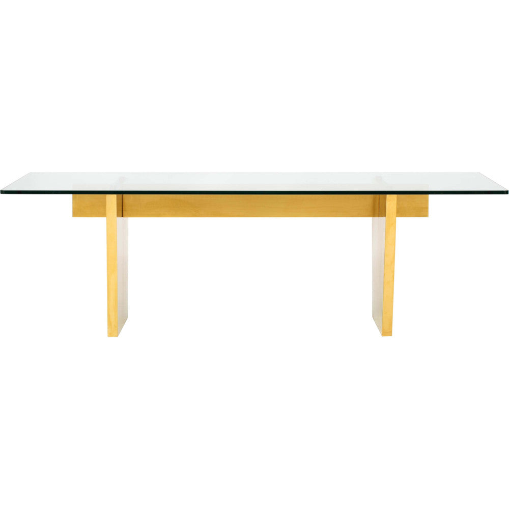 AIDEN GLASS TOP DINING TABLE