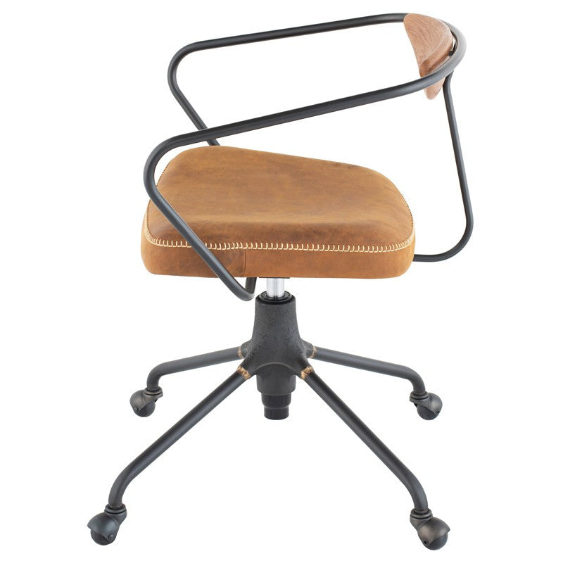 AKRON OFFICE CHAIR: UMBER TAN