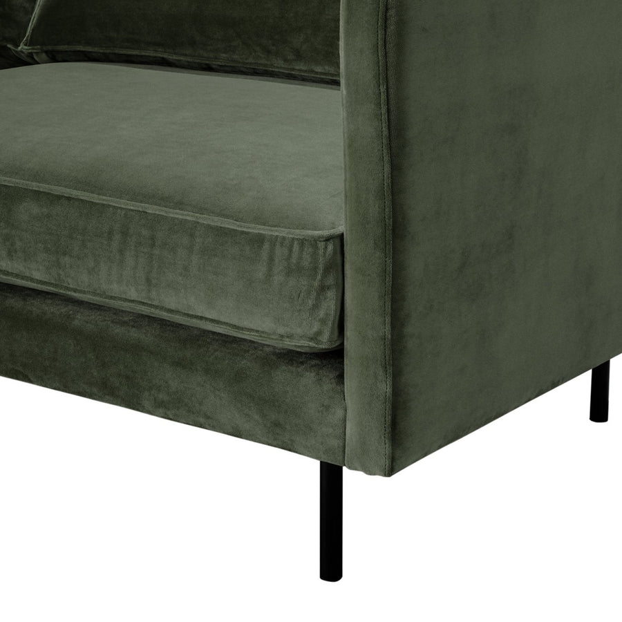 ALBIE DARK GREEN VELVET SOFA