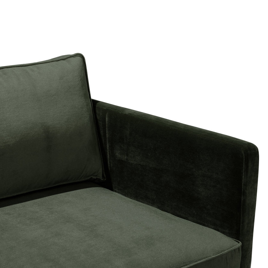 ALBIE DARK GREEN VELVET SOFA