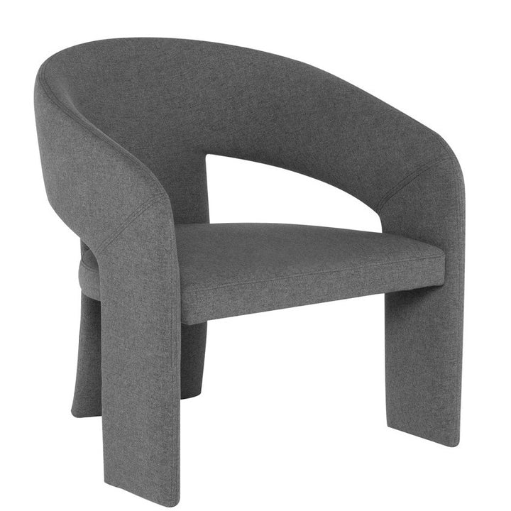 ANISE SHALE GREY FABRIC ACCENT CHAIR