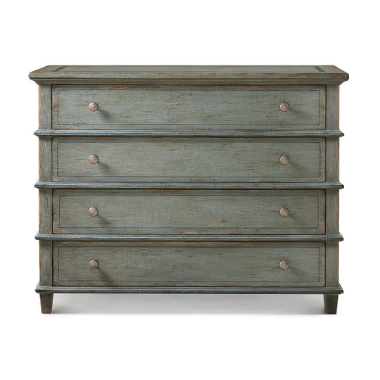 ANTIQUE BLUE COSTIERE CHEST