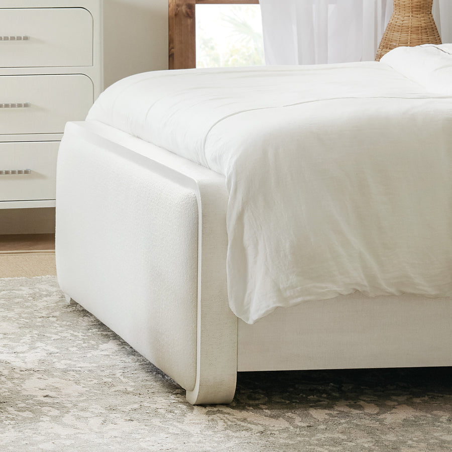 ASHORE UPHOLSTERED PANEL BED