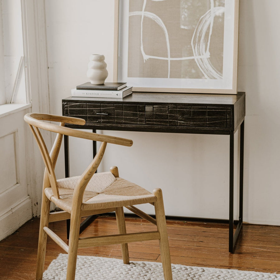 ATELIER NOIR CARVED WOOD CONSOLE - DESK