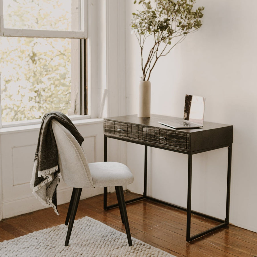 ATELIER NOIR CARVED WOOD CONSOLE - DESK