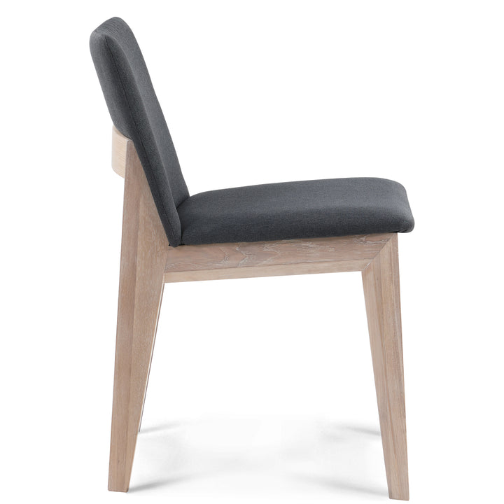 AUSTIN CHARCOAL + WHITE OAK DINING CHAIR | SET OF 2
