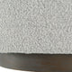 AVILA IVORY-GREY BOUCLE COCKTAIL OTTOMAN