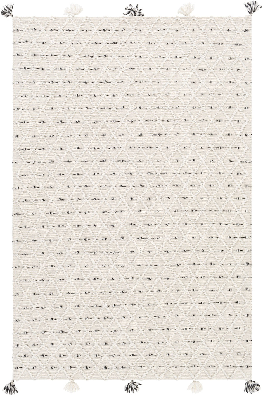 AZA POM INDOOR - OUTDOOR RUG: IVORY