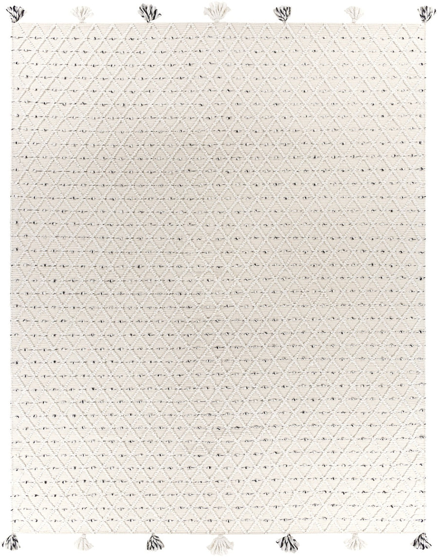 AZA POM INDOOR - OUTDOOR RUG: IVORY