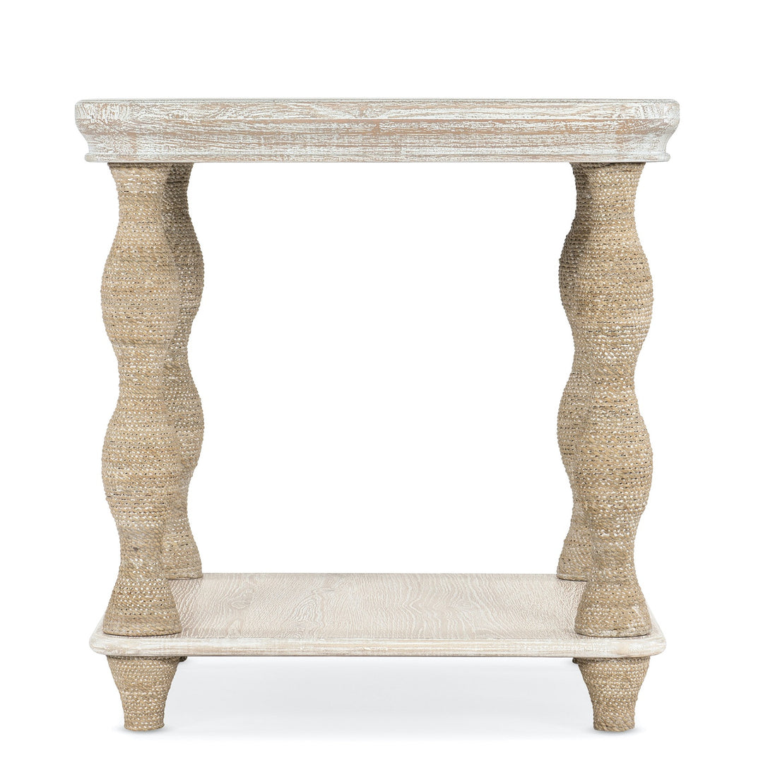 rope beige end table