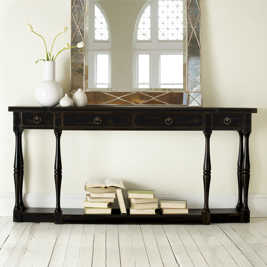 BARLOW CONSOLE: HAND-RUBBED BLACK