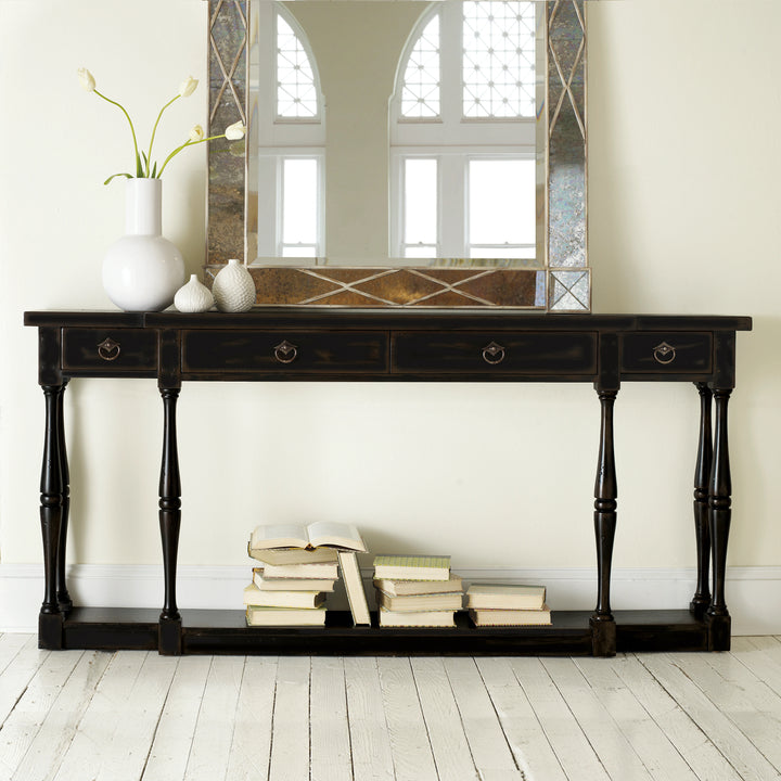 BARLOW CONSOLE: HAND - RUBBED BLACK