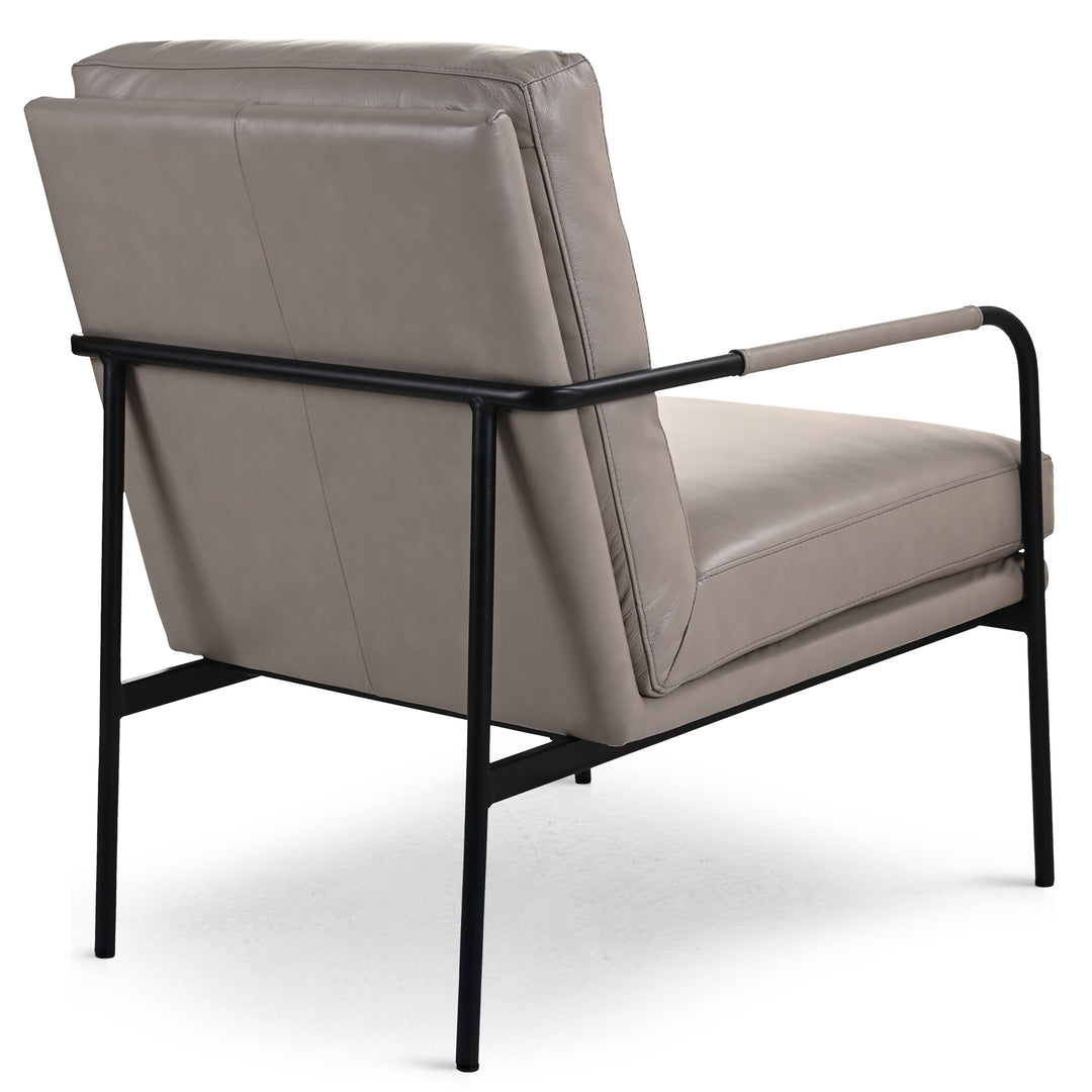 BAUER CLAY LEATHER ARM CHAIR