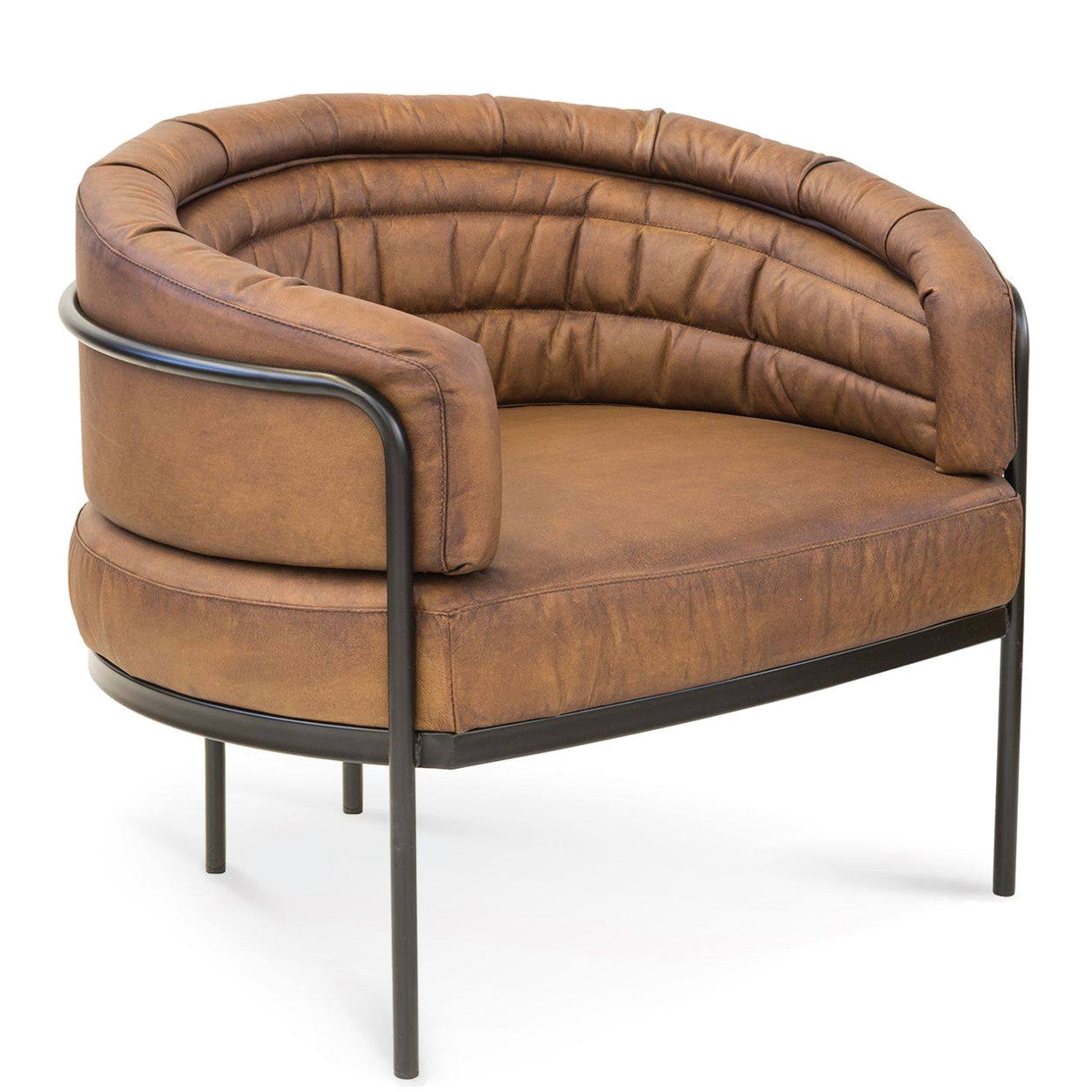 Antique leather tub 2025 chair