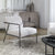 BRISBANE IVORY-GREY BOUCLE ACCENT CHAIR