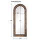 BURLINGTON ARCH NATURAL WOOD FLOOR MIRROR