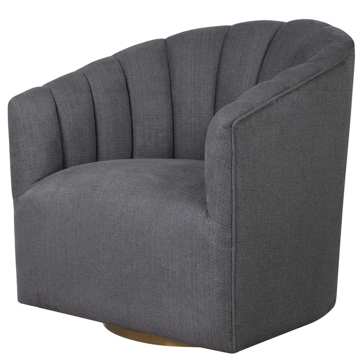 CLEO CHANNEL TUFTED SWIVEL CHAIR