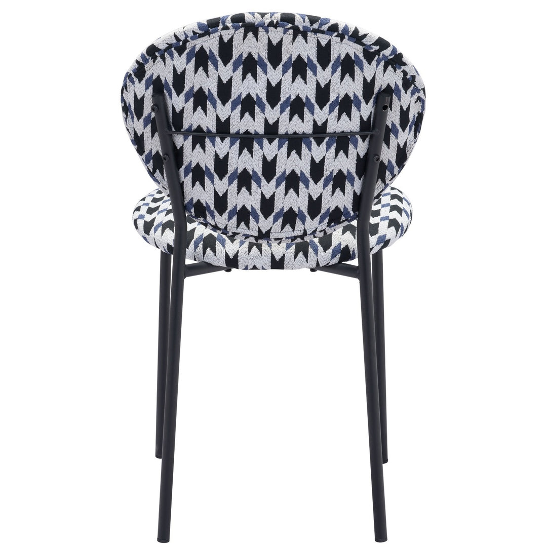 CLYDE GEOMETRIC PRINT DINING CHAIR | SET OF 2