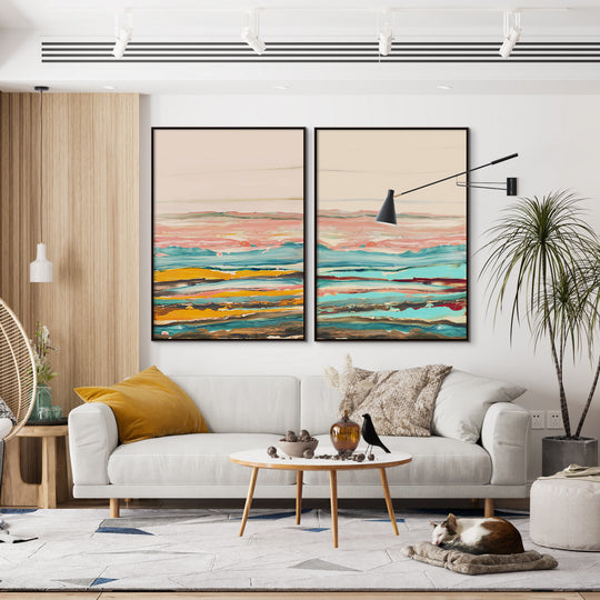 "COLOR LYRICS II" CANVAS ART