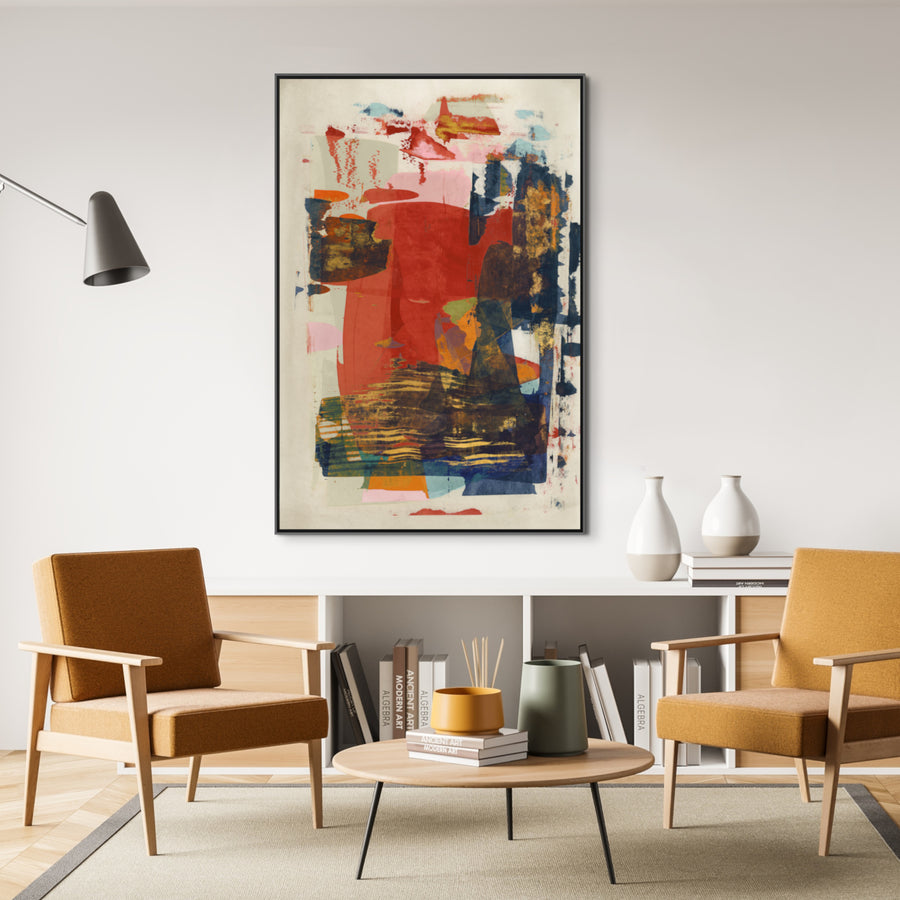 "COLORFUL THEOREM" GOLD EMBELLISHED ARTWORK