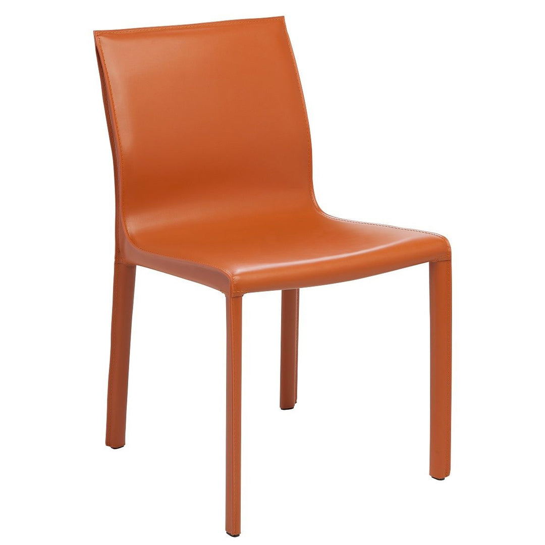 COLTER LEATHER WRAPPED DINING CHAIR