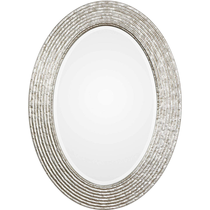 CONDER BURNISHED SILVER OVAL MIRROR