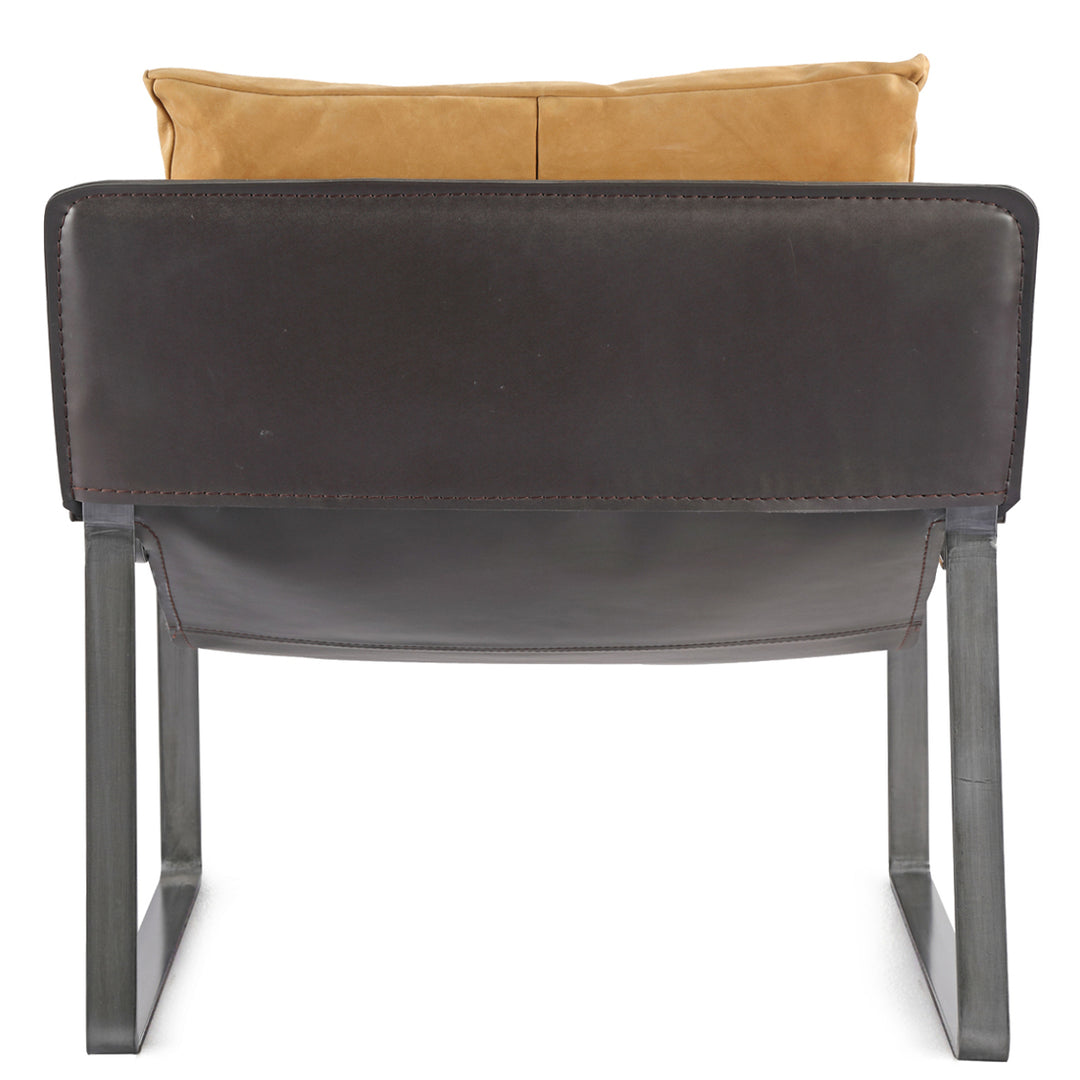 CONNOR SUNBAKED TAN LEATHER SLING CHAIR