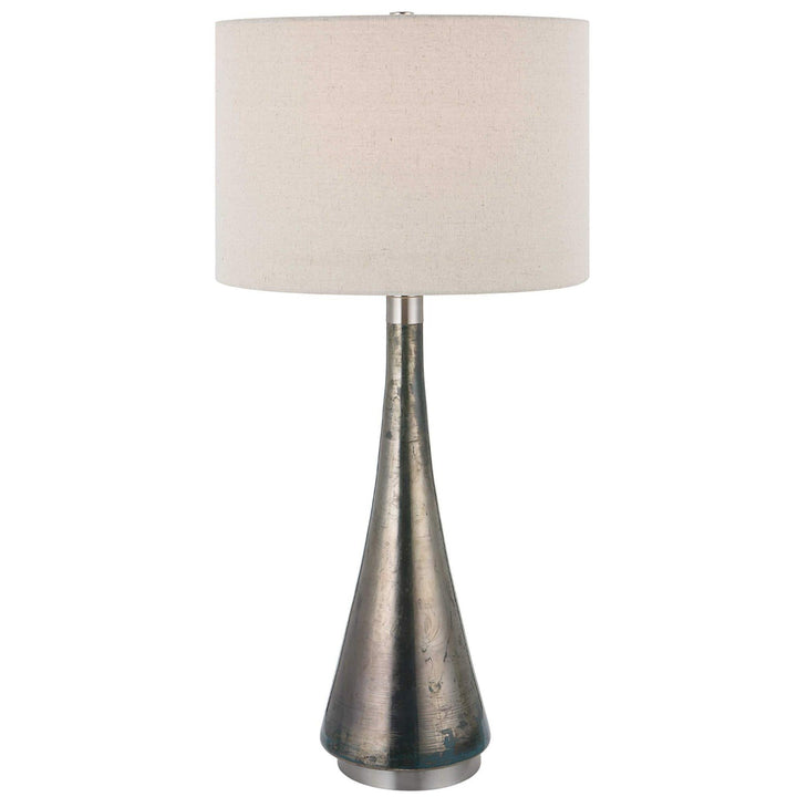 CONTOUR METALLIC GLASS TABLE LAMP