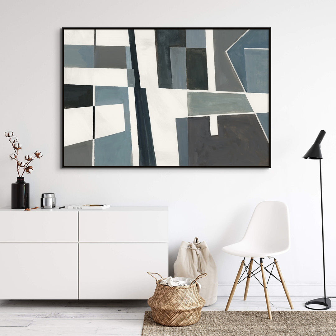 "COOL HUES II" CANVAS ART