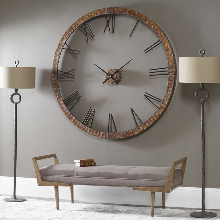 COPPER FORGE 60" WALL CLOCK