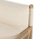 DEMPSEY CANE PANELED ARM CHAIR: IVORY