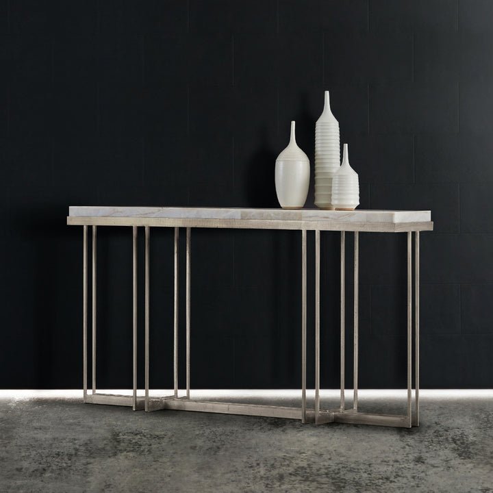 DESERT ONYX CAGE CONSOLE TABLE