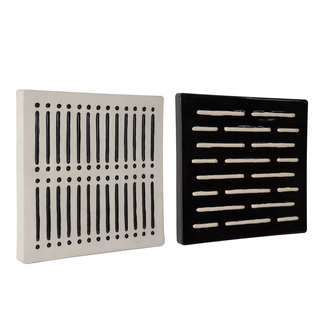 DOMINO EFFECT WALL TILES | SET OF 2