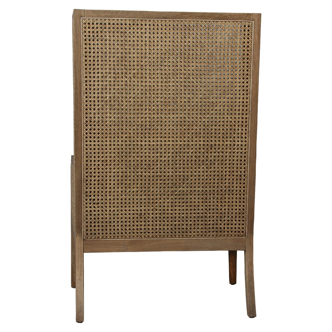 DOWNING CANE WING-BACK ARM CHAIR