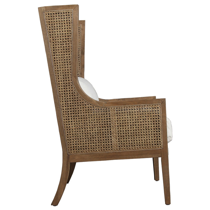 DOWNING CANE WING-BACK ARM CHAIR
