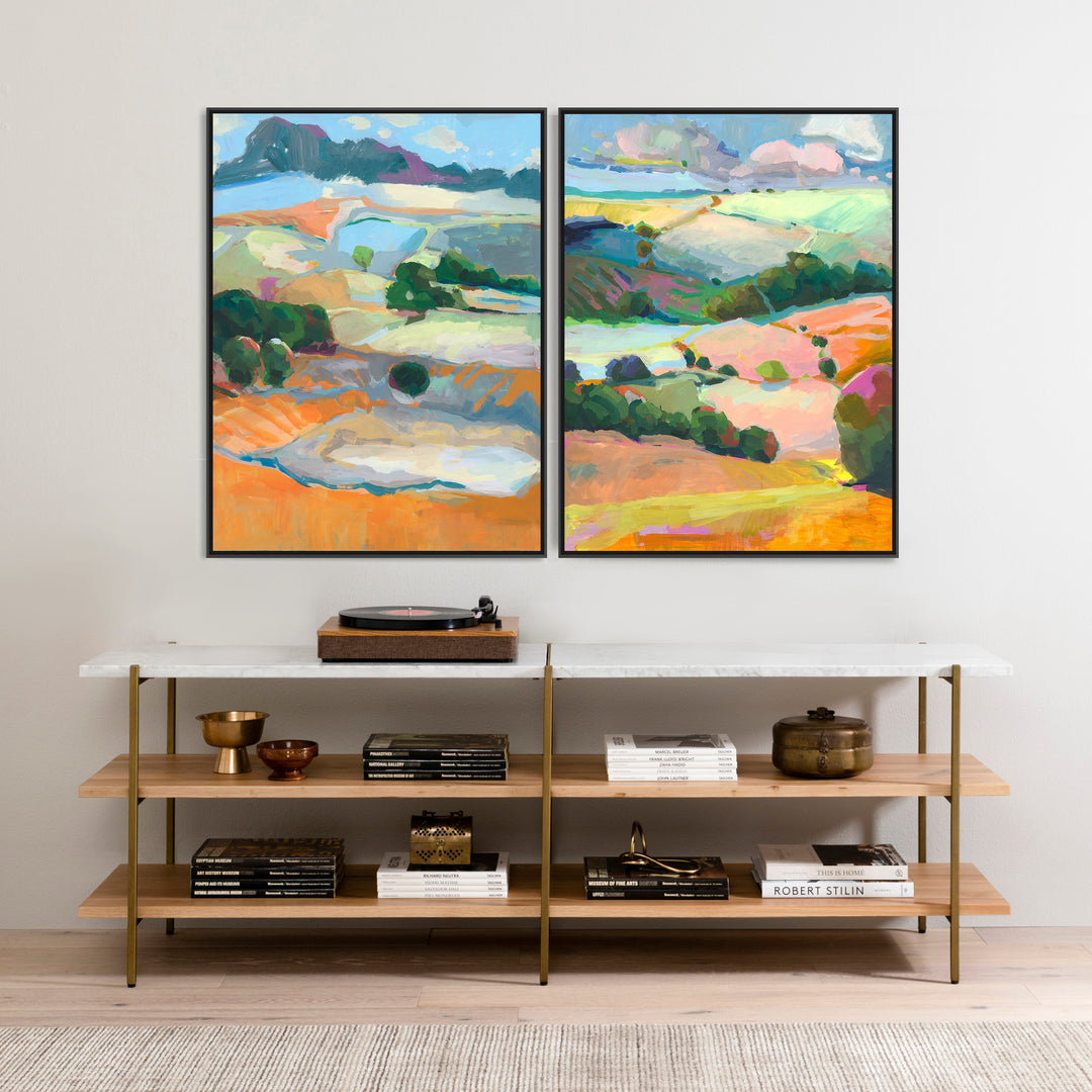 "DREAMING THE SKY" CANVAS ART DIPTYCH