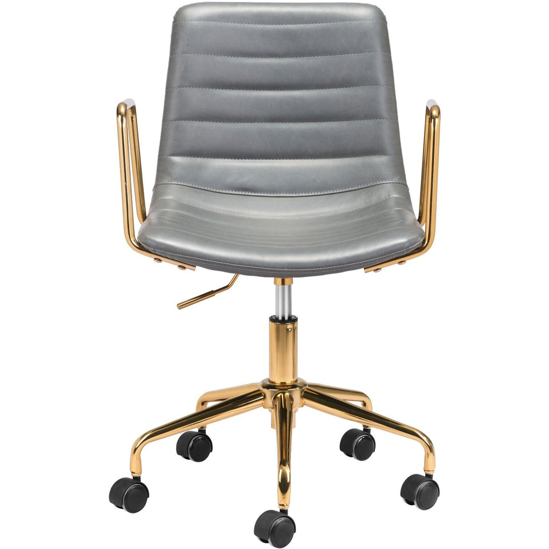 ERIC GREY + GOLD OFFICE CHAIR