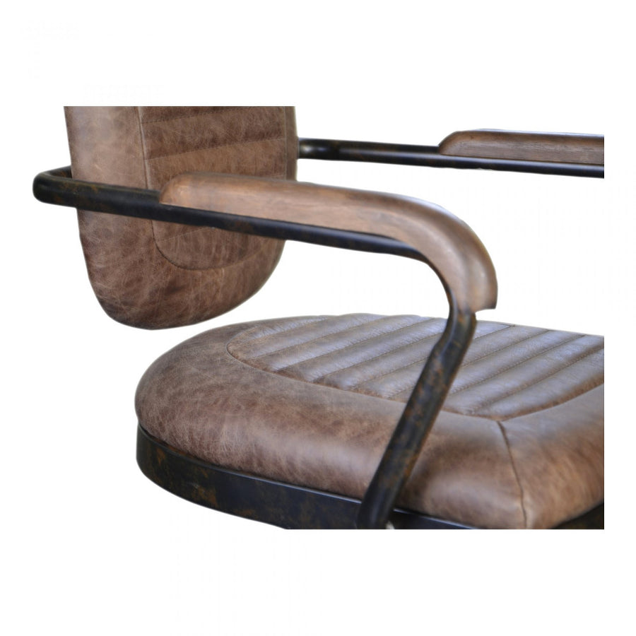 FOSTER DESK CHAIR: SOFT BROWN