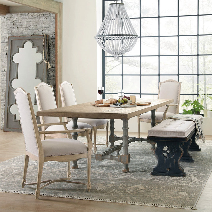 FRENCH FARMHOUSE TRESTLE DINING TABLE