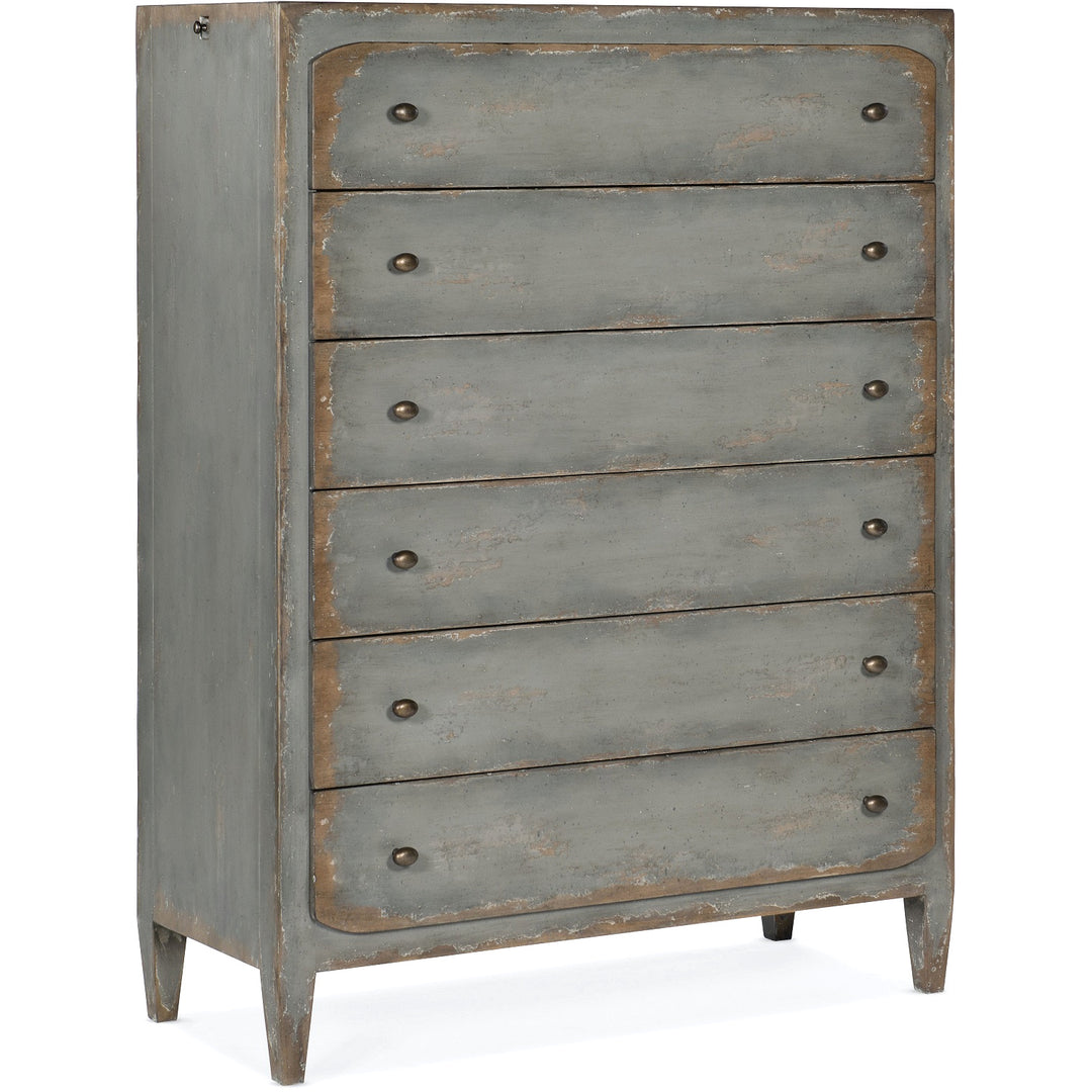 FRENCH MARKET TALL CHEST: VINTAGE GREY