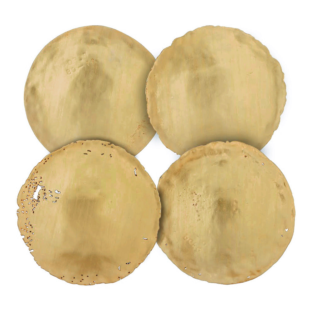 GOLD CAST OIL DRUM WALL DISCS | SET OF 4